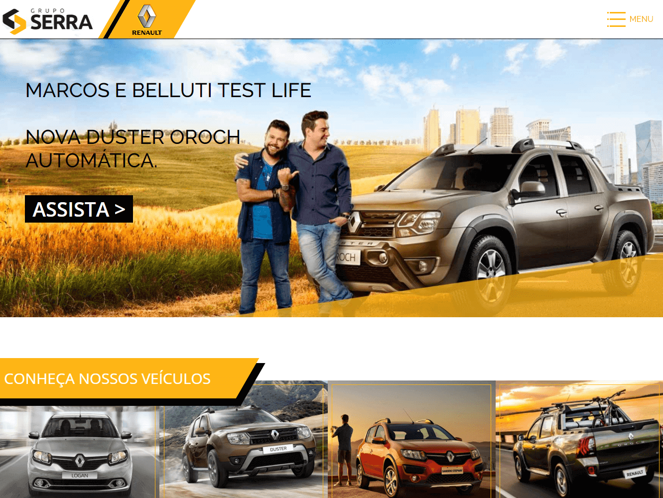 Portfolio example image - Site Renault Serra